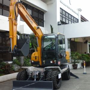 Wheel Tire Type Excavator Backhoe