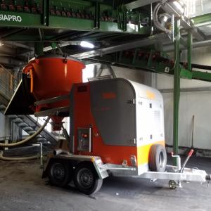 Industrial Dry High Suction Vacuum Trailer
