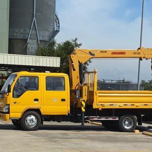 Double Cabin Self Loading  Boom Crane Trucks Vehicle